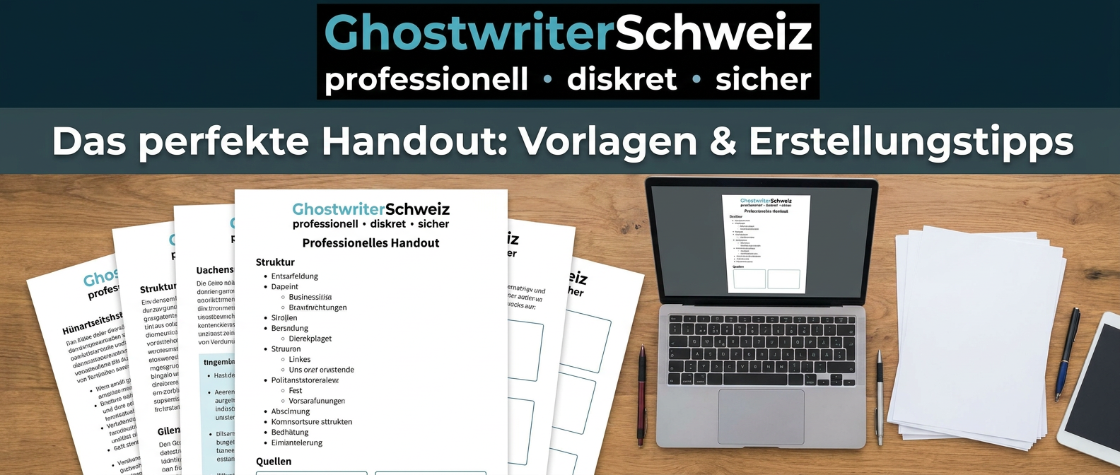 Handout Handoutvorlage, Bild Laptop